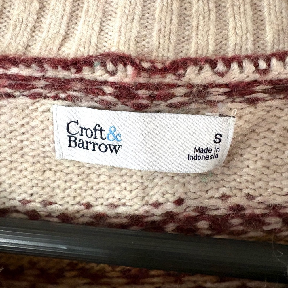 Croft & Barrow Fair Isle Knit Sweater – Women’s Small - Picture 3 of 6